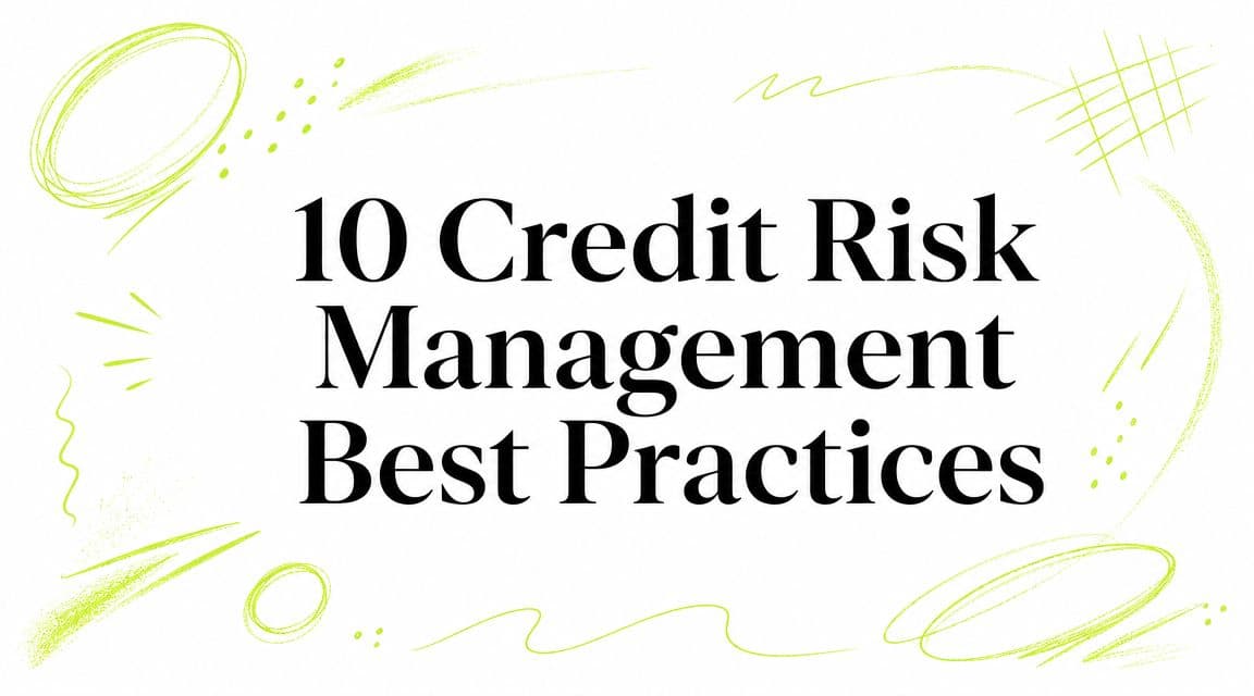 10 Credit Risk Management Best Practices